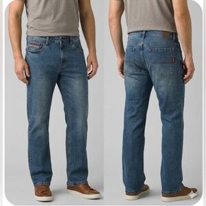 Prana Axion Standard Fit Antique Stone Wash Straight Leg Jeans. NWT Size 34x32